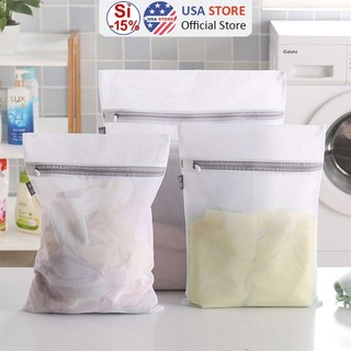 Túi Lưới Đựng Quần Áo Cho Máy Giặt HÀNG DÀY G7 - Bảo Vệ Đồ Lót Trong Máy Giặt (Khóa Màu Xám)