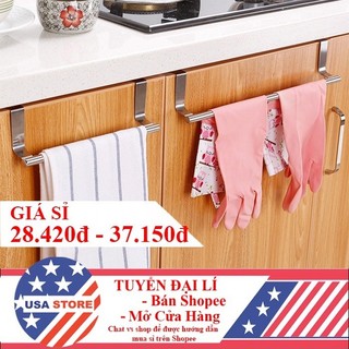 Khung Treo Khăn Inox Cài Gắn Cánh Tủ Nhà Bếp Inox Cứng Cáp S8