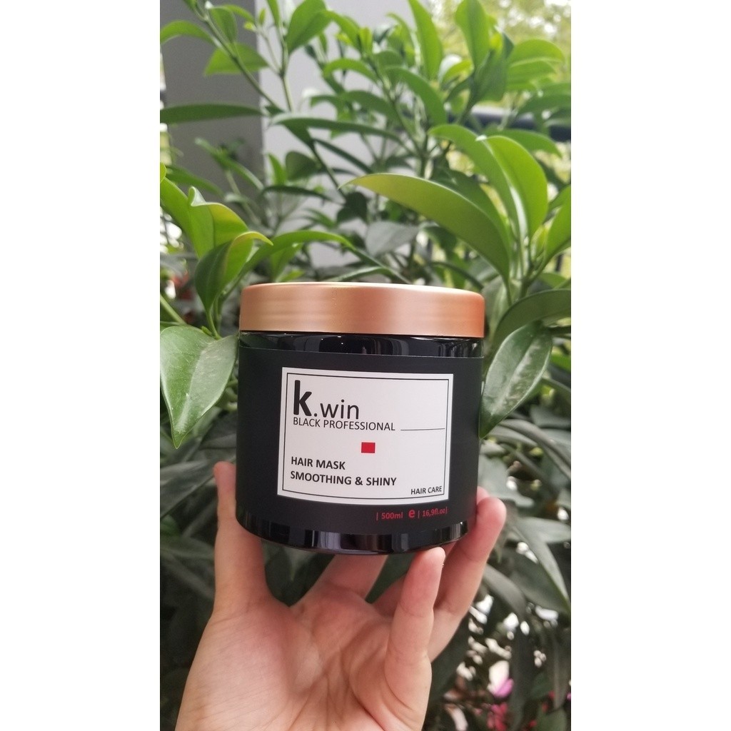 Kem Ủ Tóc Hấp Tóc Phục Hồi Tóc Hư Tổn Kwin Smoothing & Shiny 500ml Dưỡng Mềm Mượt Chăm Sóc Tóc Khô X