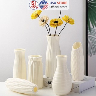 Bình Hoa Nhựa Decor Giả Gốm G1 Cao Cấp - Lọ Cắm Hoa Để Bàn Cắm Hoa Kẽm Nhung, Hoa Giả, Hoa Thật Trang Trí Nhà Cửa