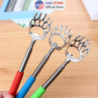 Cây Gãi Lưng Tay Gấu Inox Kéo Dài Rút Gọn 53Cm - Dụng Cụ Đồ Gãi Ngứa Siêu Đỉnh