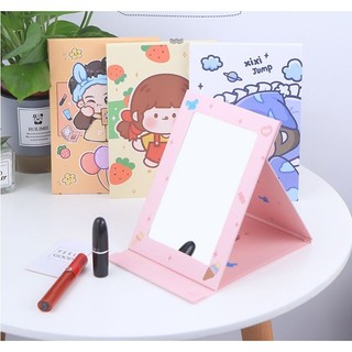Gương Trang Điểm Để Bàn Decor B2 Bạn Gái Cute - Trang Trí Có Thể Gấp Gọn Đủ Size Lớn 12/15/21 cm