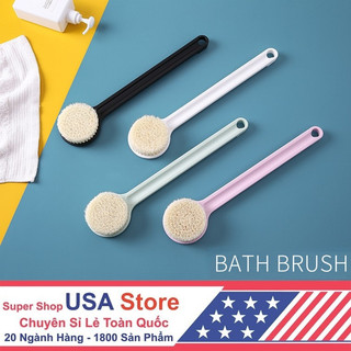 Cây Chổi Tắm Kì Cọ Lưng Sợi Cotton Gt2 Siêu Mềm - Dụng Cụ Massage Chà Tẩy Tế Bào Chết, Ngăn Mụn