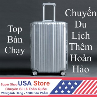 Vỏ Bọc Bảo Vệ Vali Trong Suốt TLT3 - Áo Trùm VảI Túi Bọc Vali - Bao Chống Trầy Xước, Bụi Bẩn (Chọn Màu & Size)