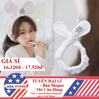 Băng Đô Tóc Thỏ Vải Nhung 3D Dành Cho Bạn Gái Mới Về T7