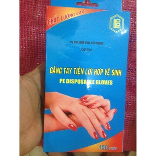 Combo 100 Găng Bao Tay Nilon Dày Dặn Một Lần Dùng