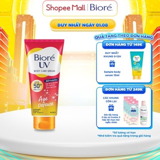 Serum chống nắng dưỡng thể kháng bụi - tươi trẻ Bioré 150ml