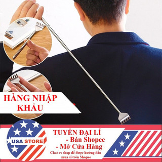 Cây Gãi Lưng Inox Kéo Dài Rút Gọn 50Cm - Tay Dụng Cụ Đồ Gãi Ngứa Siêu Đỉnh