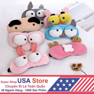 Bịt Mắt Kiểu Mắt Lồi Cute Kiểu 1 (Chọn Màu)