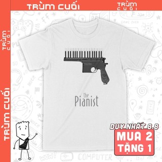 Áo thun the pianist - nghệ sĩ dương cầm, trùm cuối cine, unisex cotton 100% 2 màu nam nữ 0281