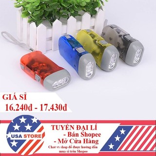 Đèn Pin Phát Sáng Cầm Tay Bóp Cơ Học Loại 1 (Không Tốn Pin)