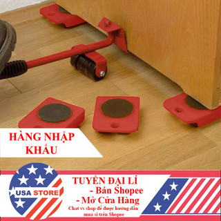 Dụng Cụ Nâng Đồ Đạc Nặng - Hỗ Trợ Di Chuyển Vật Nặng, Nội Thất Gia Đình Có Bánh 5Pc
