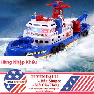 [Bảo Hành 3 Tháng] Đồ Chơi Thuyền Tàu Thủy Phun Nước Tự Động Cho Bé - Chạy Pin Loại 1 Bmbe1042