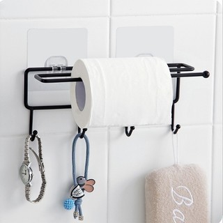 Khung Treo Khăn, Treo Giấy Nhà Bếp Gh4 - 4 Móc Treo Đồ - Kèm 2 Móc Chân Không Siêu Chắc