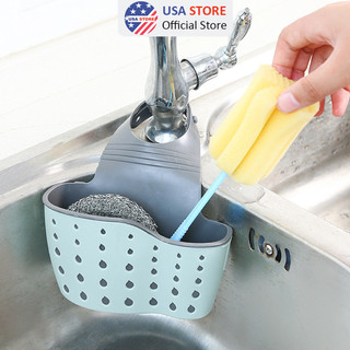 Giỏ Đựng Giẻ Lưới Rửa Bát Loại Dày G1 Thoáng Mát - Giỏ Nhựa Treo Đồ Rửa Chén, Gắn Vòi Nước Bồn Rửa