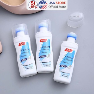 Combo Chai Cọ Tẩy Trắng Giày Sneaker Đầu Chổi - Lọ Nước Đánh Vết Ố Bẩn - Chà Giặt Khô - Xịt Khử Mùi Giầy T1