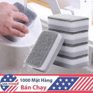 [Tổng Kho] Combo 10 Miếng Rửa Bát Đĩa Chén Kiêm Cọ Xoong Nồi 2 In 1 (Nhiều Màu)