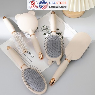 Lược Đệm Khí Chải Tóc Cao Cấp Gấu Xinh Yêu Của Chị Đây Rồi - Massage Da Đầu - Chống Tĩnh Cao Cấp