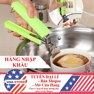 (Hàng Nhập Khẩu) Kẹp Gắp Đồ Nóng - Đồ Hấp Kim Loại T1 Thông Minh - Dụng Cụ Gắp Inox Có Lò Xo