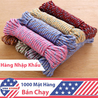 Cuộn Dây Phơi Đồ, Quần Áo Vải Bện Siêu Chắc Dài 10 Mét - Dây Buộc Màn