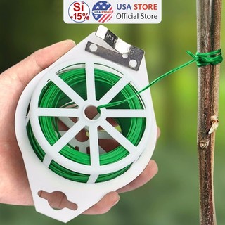 Cuộn Dây Kẽm Bọc Nhựa Xanh Buộc Cành Lan - Hoa Hồng - Giữ Cây - Buộc Giàn - Buộc Đồ Đa Năng 20m, 50m, 100m