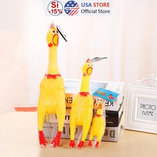 Gà Bóp Biết Kêu Shrilling Chicken, Phát Ra La Hét Ngộ Nghĩnh - Đồ Chơi Chó Mèo - Bóp Giảm Stress