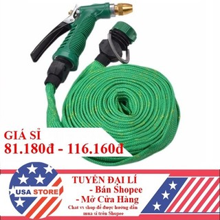 Bộ Vòi Phun Nước Tăng Áp Lực - Dài 15/20 Mét - Rửa Xe - Tưới Cây Sân Vườn Kiểu Mới K102