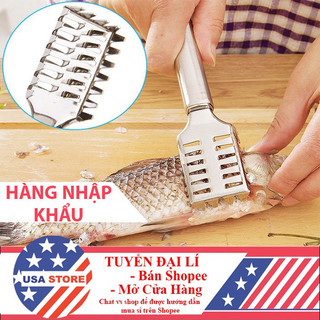 [BÁN SỈ] Dụng Cụ Lóc Vảy Cá - Đánh Da Cá Bằng Inox Siêu Bền