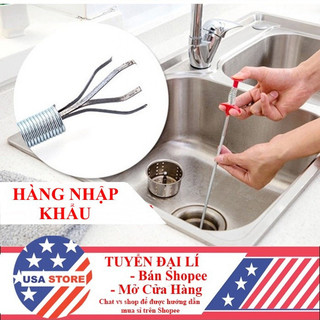 Dụng Cụ Gắp Rác Dài 0.6 - 3 Mét - Cây Que Gắp Lông Tóc Siêu Việt Thông Tắc Bồn - Ống Cống, Gắp Đồ Bị Rơi