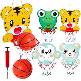 [Tặng Kèm Bóng] Bộ Trò Chơi Bóng Rổ Treo Tường Mini Cho Bé Rèn Luyện Phát Triển Chiều Cao