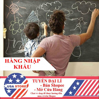 [Kèm Bút/Phấn 9K] Bảng Dán Tường Học Tập, Họp Văn Phòng - Decal Bảng Viết Có Thể Xóa (Chọn Size Và Màu Trắng/Đen)