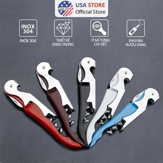 Dụng Cụ Khui Mở Rượu Bia 3 In 1 Đa Năng Kiểu 1 - Quà Tặng Khách Hàng
