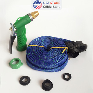 Bộ Vòi Phun Nước Tăng Áp Lực - Dài 10/15/20 Mét - Rửa Xe - Tưới Cây Sân Vườn Kiểu Mới K102