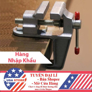 Ê Tô Kẹp Bàn Cao Cấp - Độ Mở Ngàm Kẹp Tối Đa 25Mm, Vật Liệu: Gang, Thép Chống Rỉ