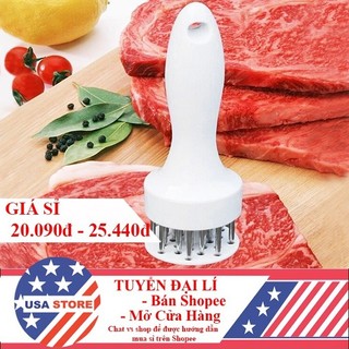 Cây dụng cụ châm đâm dần thịt meat tenderizer, búa xăm dằm làm mềm thịt bò, thịt lợn thông minh