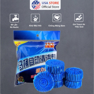 Bộ 20 Viên Khử Mùi Tẩy Bồn Cầu Thế Hệ Mới 2X - Viên Thả Xả Toilet Diệt Khuẩn, Tẩy Sạch Vệ Sinh Vết Bám Bẩn