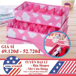 Bộ 3 Tủ Đựng Đồ Lót Ngăn Nắp - Nhiều Ngăn To Nhỏ Tiện Dụng - Tiết Kiệm Không Gian Tối Đa