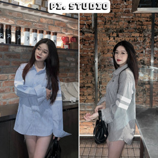 Áo Sơ Mi Thome Nam Nữ Kẻ Sọc Viền Tay, Áo Sơ Mi Boy Girl Phố Chất Liệu Lanh Mềm Mịn Mát Thấm Hút Mồ Hôi Hot Trend 2024