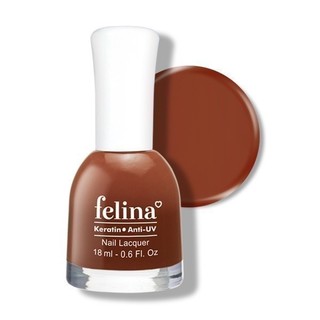 Sơn móng tay Felina Nail 18ml, Màu Đất Nung CS808, Lên Màu Đẹp, Thời Trang