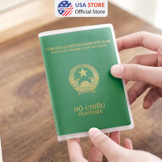 Vỏ Bọc Hộ Chiếu (Passport) Trong Suốt Có Khe Kẹp Vé Thẻ ATM Bền Bỉ Tiện Dụng