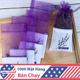 Túi Voan Tím Đóng Gói Túi Thơm, Hoa Khô, Sáp Thơm, Có Dây Buộc Nơ