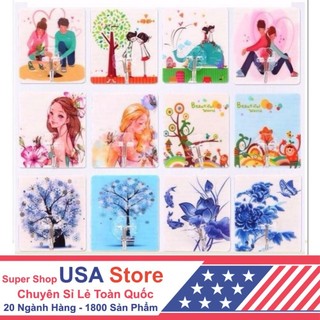 Sỉ 10 Móc Dán Tường Treo Đồ Cute Nhiều Hình 3D Kiểu 2 - Siêu Dính Gắn Cường Lực Thần Thánh - 7.8*8.5 Cm
