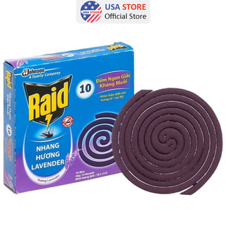 Set 10 Nhang Diệt Muỗi Raid - Hương Thơm Đuổi Muỗi 100% - An Toàn Cho Người Sử Dụng