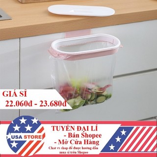Khung Treo Móc Túi Rác Gài Tủ Bếp - CÓ NẮP ĐẬY T6 Tiện Lợi - Vệ Sinh New Arrival