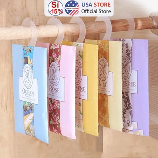 Combo Túi Thơm Thảo Mộc T1 Tinh Dầu Tự Nhiên Treo Phòng Ngủ Và Gói Thơm Mini Để Tủ Quần Áo - Xe Ô Tô - Nhà Vệ Sinh