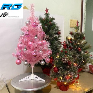 Cây Thông Noel 60CM Màu Hồng Kèm Dây Led Trang Trí Và Quả Châu Cực Đẹp Không Bao Gồm Ngôi Sao
