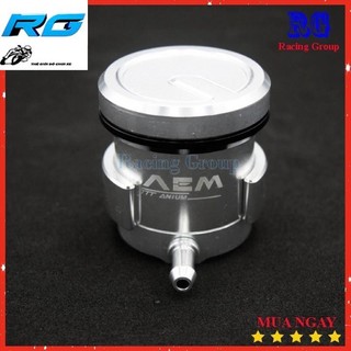 Bình Dầu Thắng Đĩa Xe Máy, Bình Dầu Nhôm Cnc ( Bạc Đen )