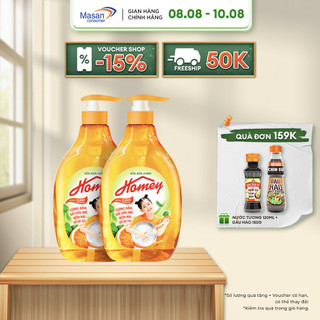 Combo 2 Sữa rửa chén Homey hương Cam Satsuma Chai 480gr