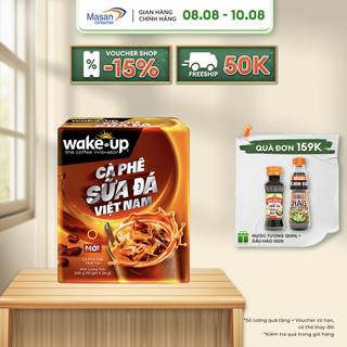 Cà phê hòa tan Wake Up Sữa Đá Việt Nam - Hộp 10 gói x 24g