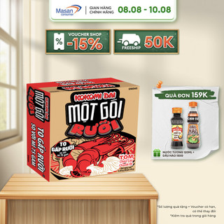 Mì kokomi đại một gói rưỡi tôm chua cay chanh ớt - thùng 30 gói x 113g